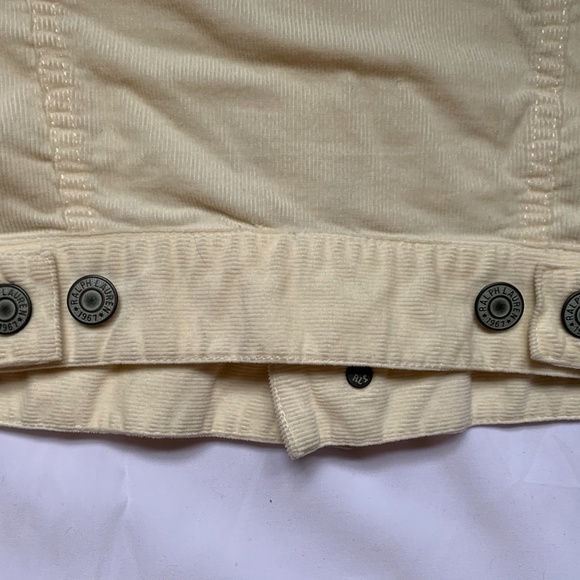 Polo by Ralph Lauren  cream corduroy jean jacket - Picture 5 of 5